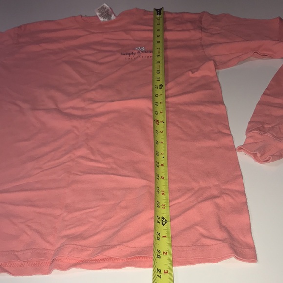 Simply Southern Tee Shirt Long Sleeve Pink w Goat Size Medium - Picture 8 of 10